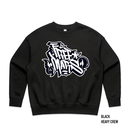 WOMENS FREE MARS - 3MARS OCTOBER DROP - HEAVY CREW AND RELAX CROP CREW