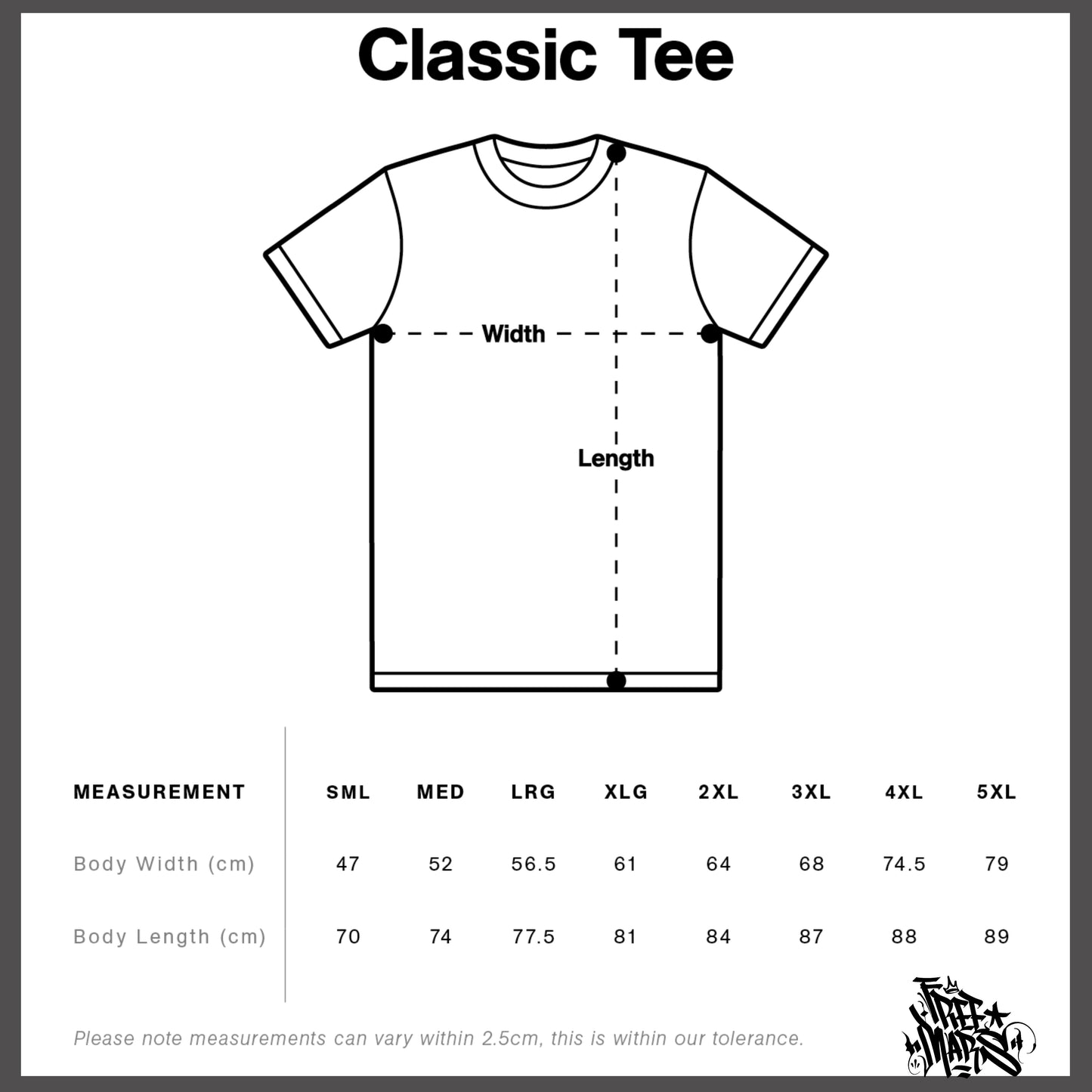 MENS FREE MARS - 3MARS SEPTEMBER DROP - MENS CLASSIC TEES 5026 OVERSIZED
